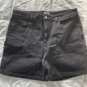 Black Denim Women's Shorts